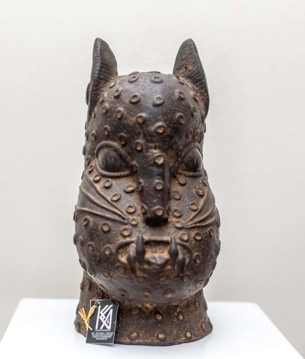 Masque Panthère en Bronze