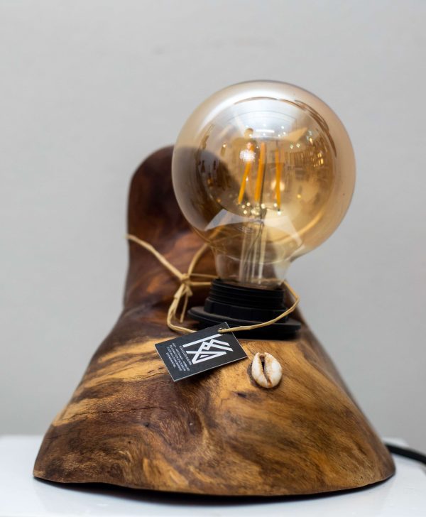 Lampe Bois Cauris